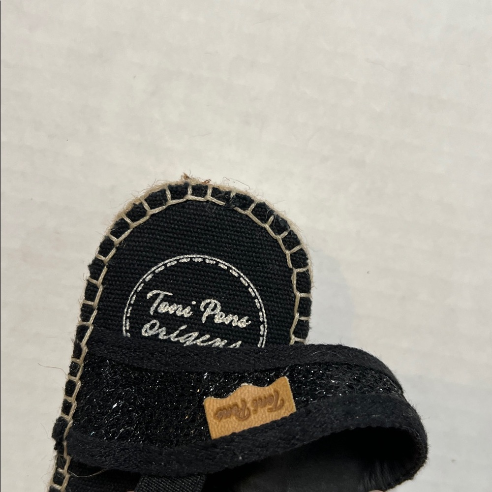 Toni Pons Estel Espadrille Sandal Size 7 New no Box Black - Picture 3 of 4